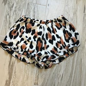 Cheetah Print Shorts